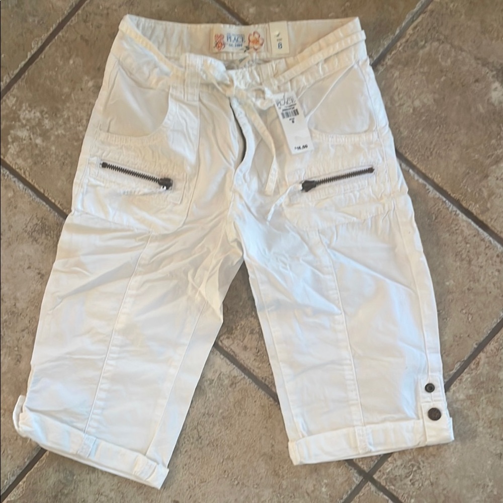 childrens place white capris